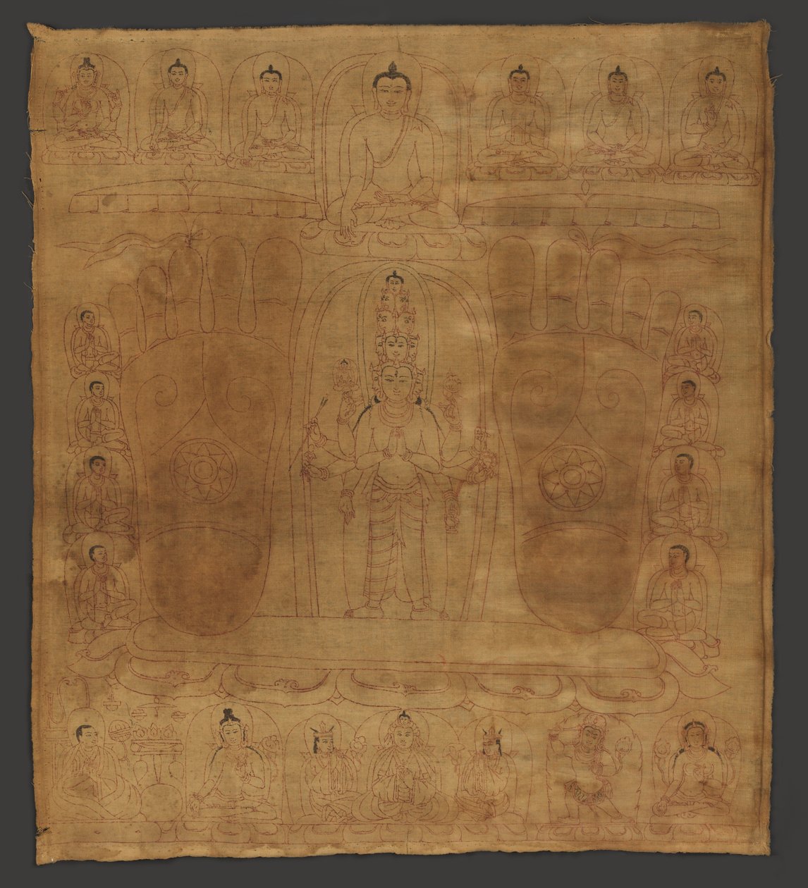 Bodhisattva Avalokiteshvara v tradici krále Srongtsena Gampo od Unbekannt Unbekannt