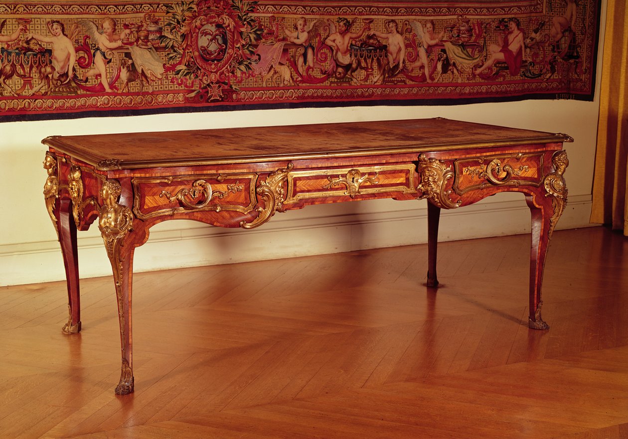 Plochý stůl, francouzský, Cressent, 1730 od Unbekannt Unbekannt