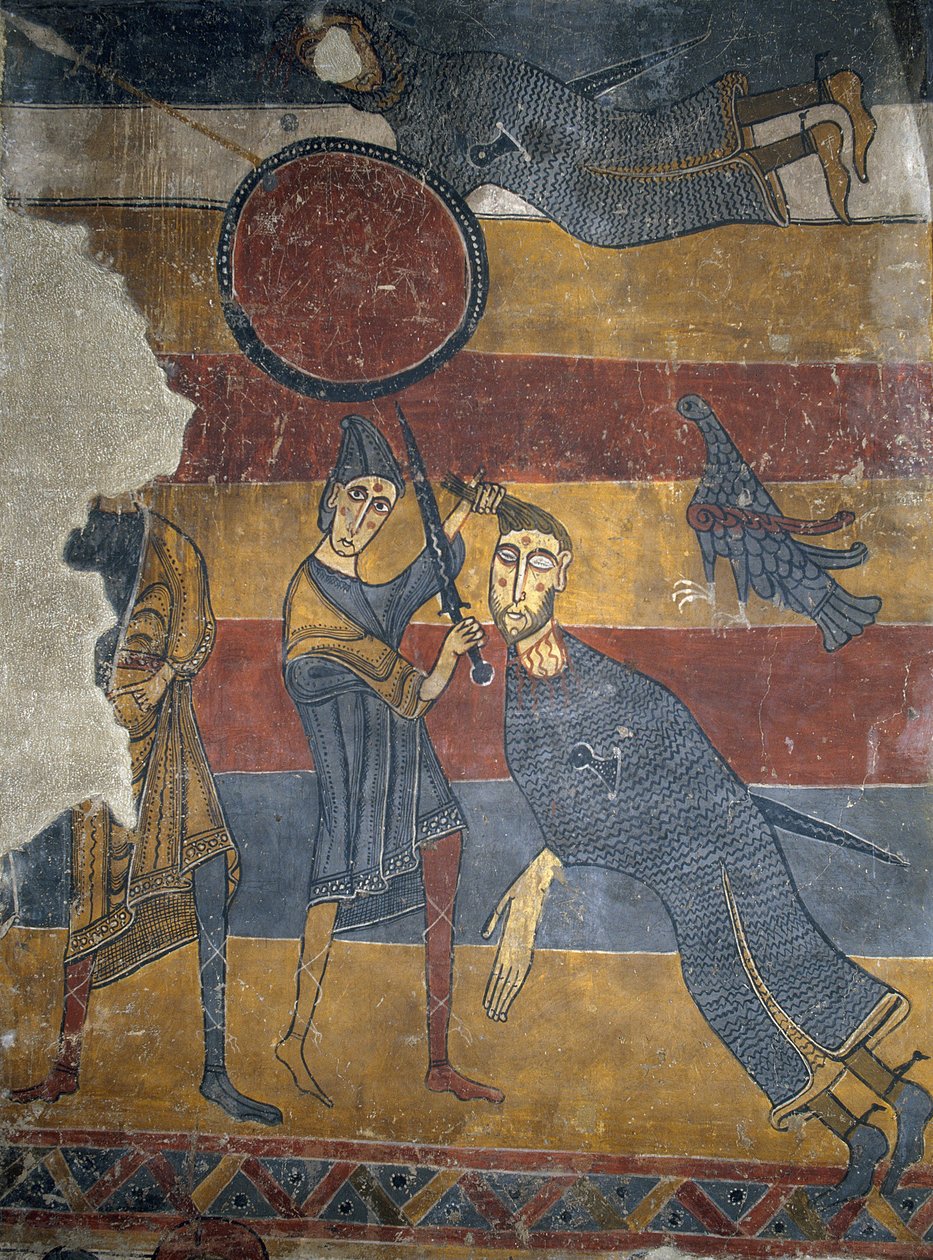 David a Goliáš ze Santa Maria de Taüll od Unbekannt Unbekannt