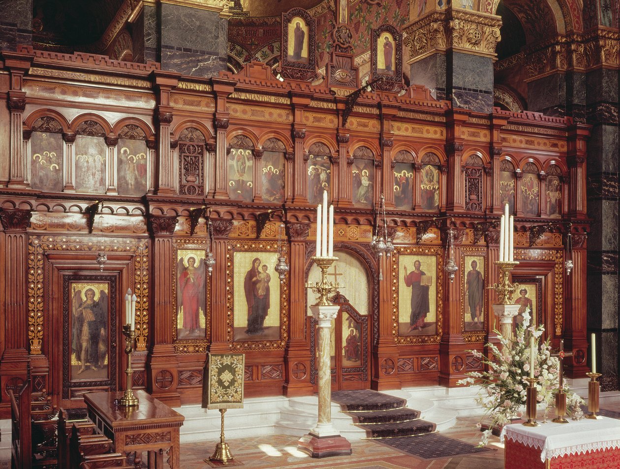 Vnitřní pohled, Katedrála Božské Moudrosti, Moskevská silnice, Londýn fotografie od Unbekannt Unbekannt
