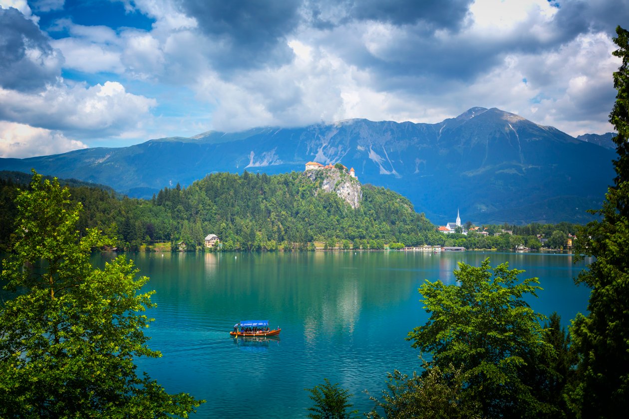 Bledské jezero, Slovinsko. od Unbekannt Unbekannt