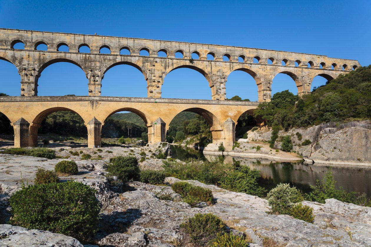 Pont du Gard, římský akvadukt, Francie. od Unbekannt Unbekannt