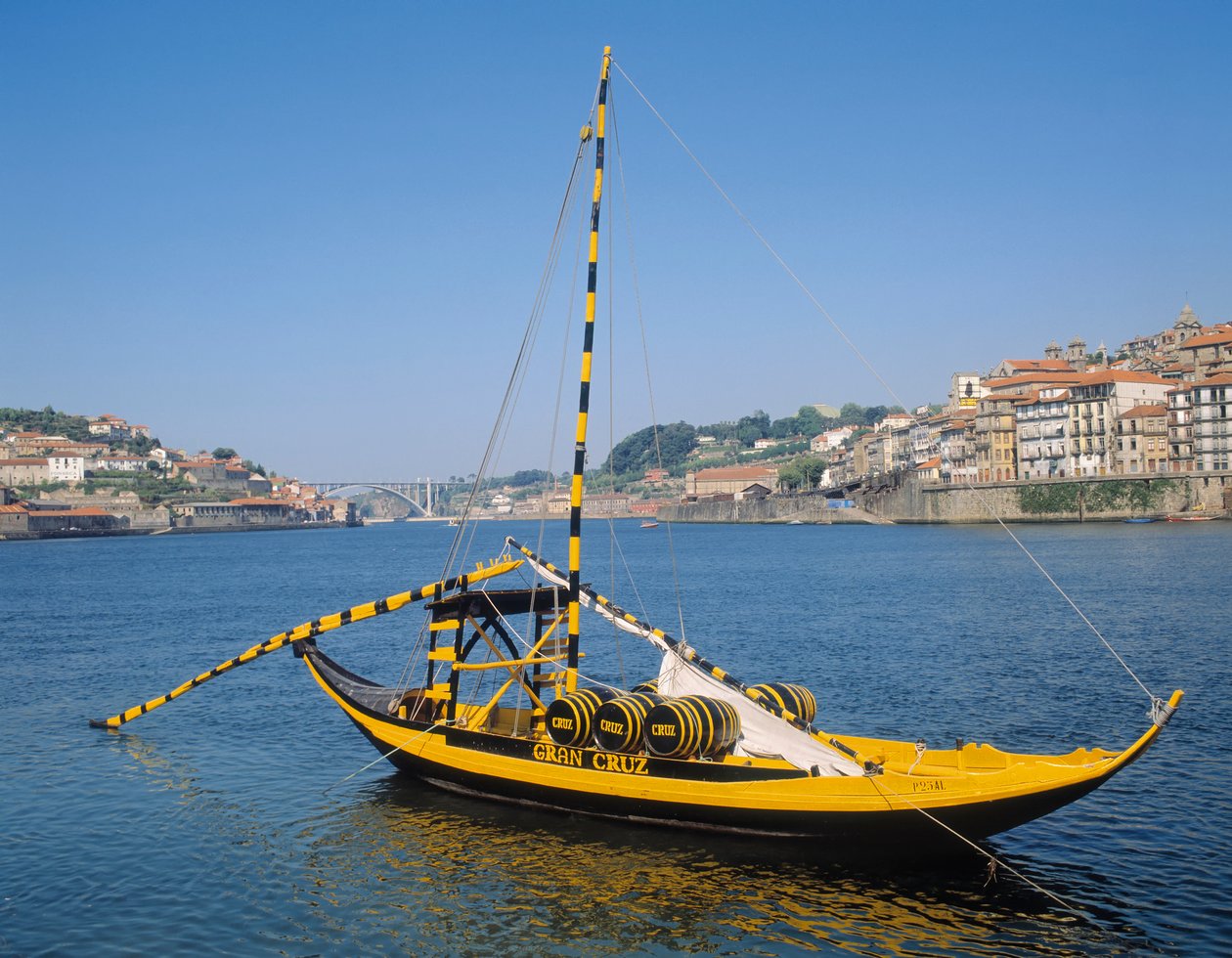 Loď Rabelo na řece Douro od Unbekannt Unbekannt