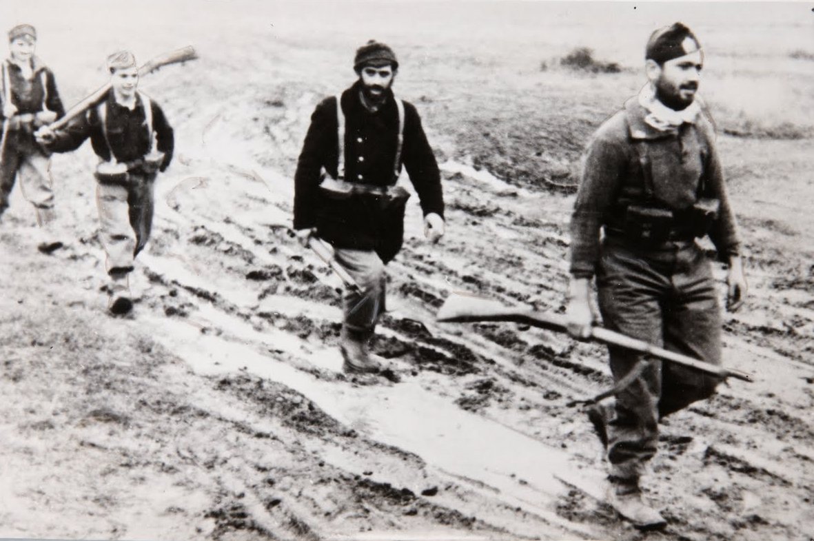 Republikánští vojáci v bitvě u Teruelu od Unbekannt Unbekannt