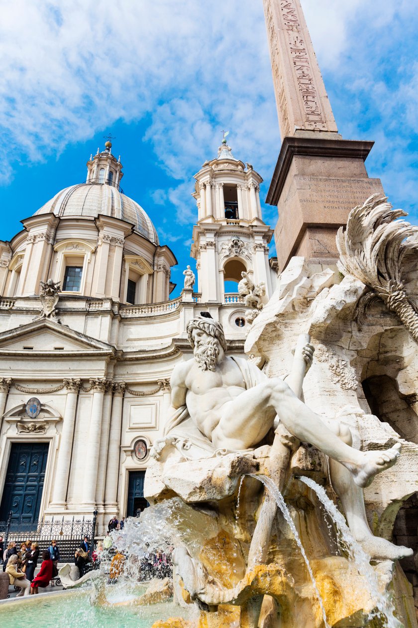 Řím, Itálie. Piazza Navona. od Unbekannt Unbekannt