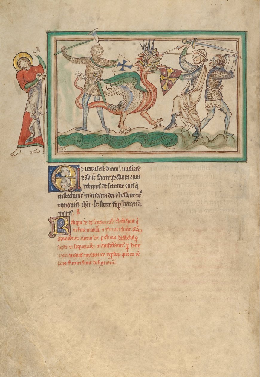 The Dragon Fighting the Just od Unbekannt Unbekannt