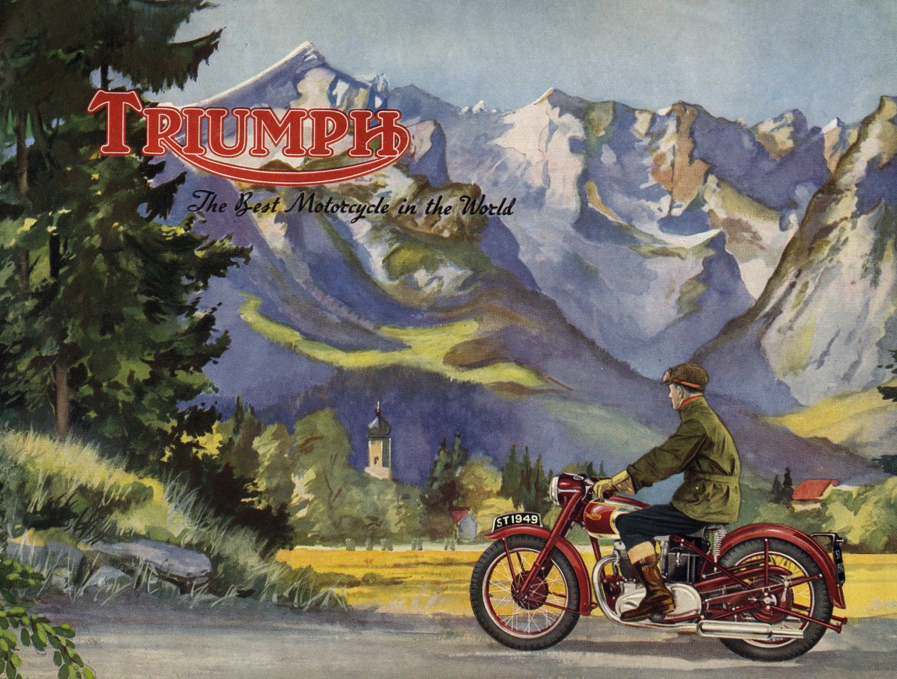 1948 Triumph 5T speed twin brožura. od Unbekannt