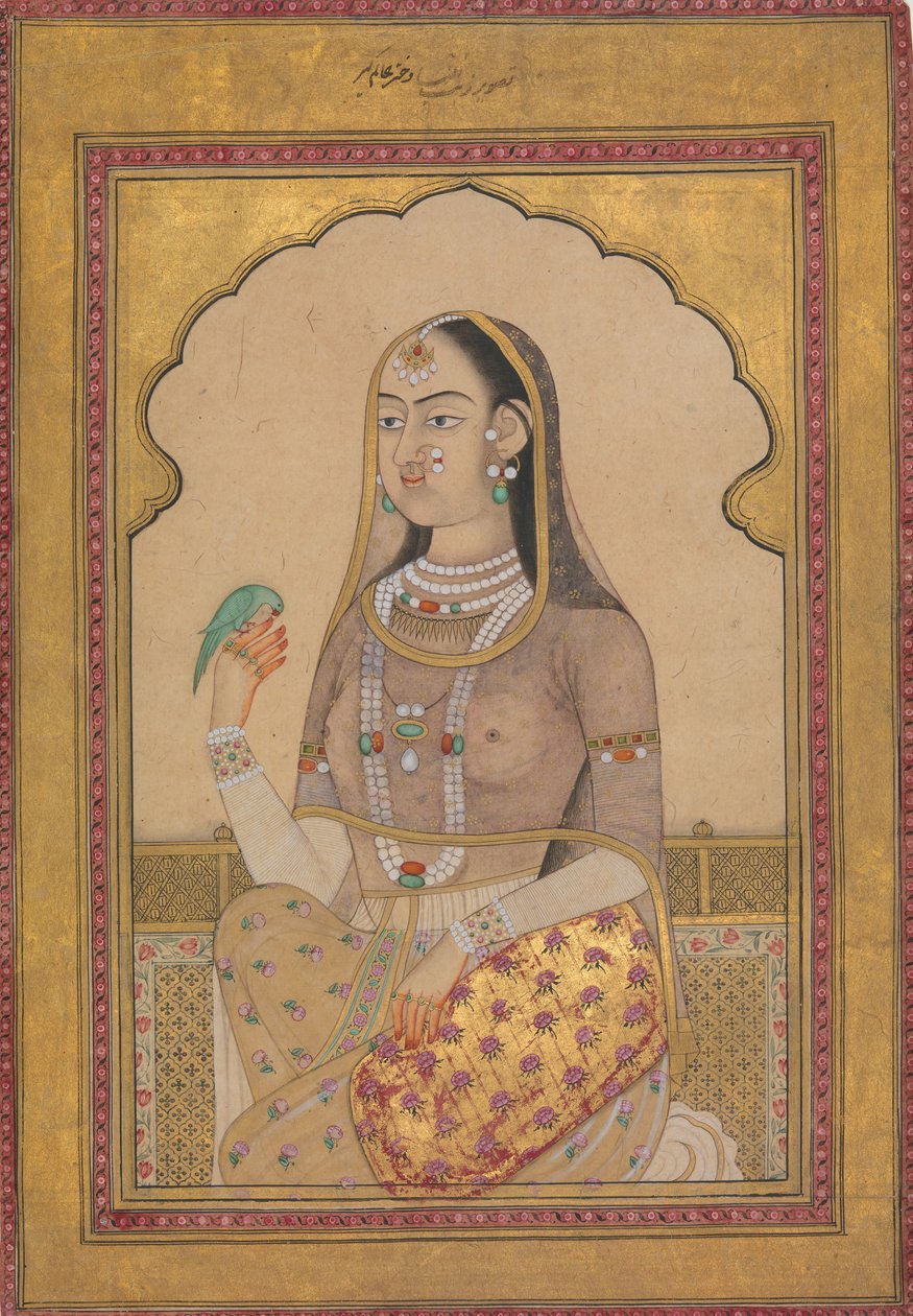Bejeweled Maiden s andulkou, ca. 1670-1700. od Unbekannt