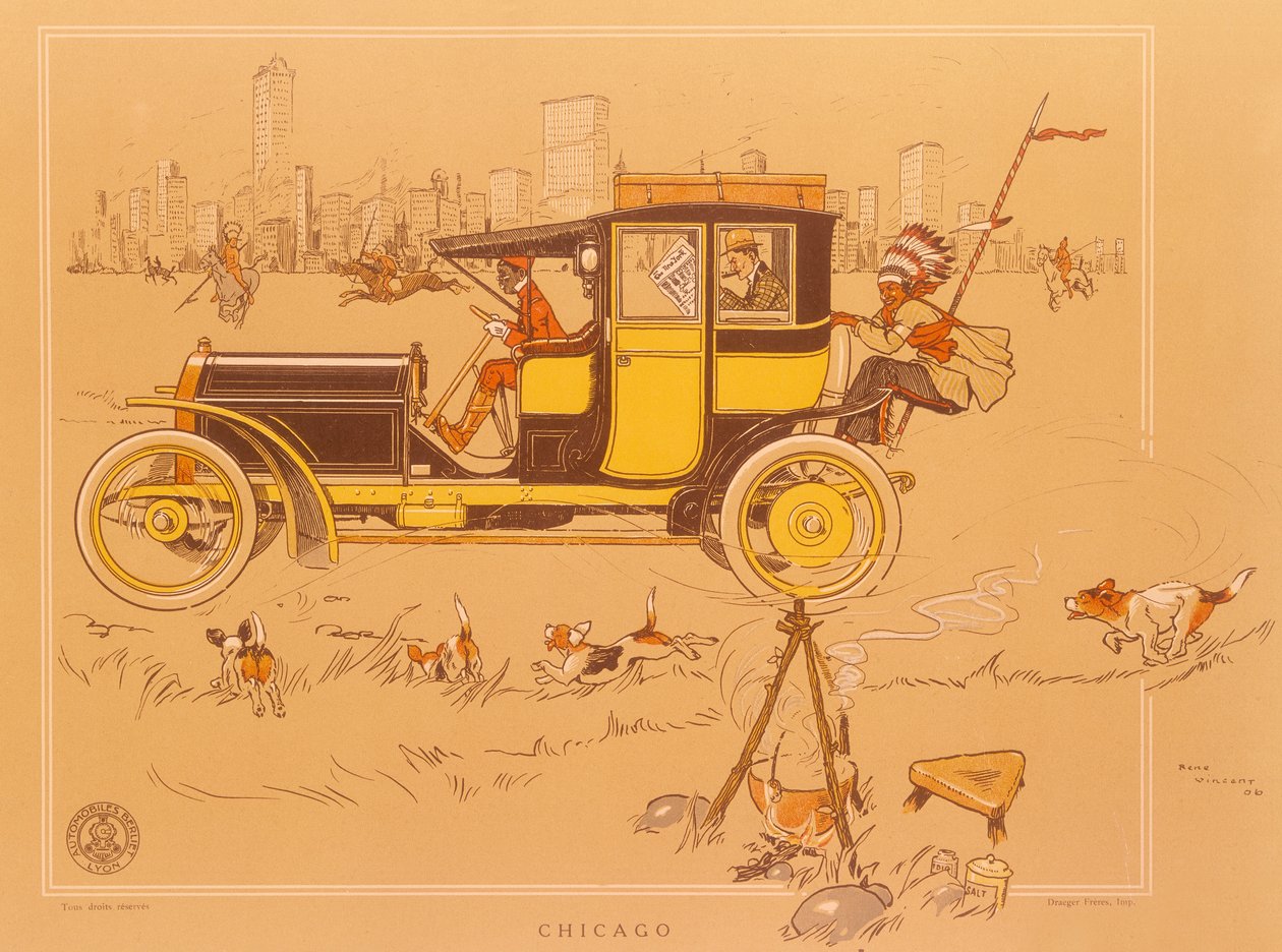 Vůz Berliet v Chicagu v Americe od Unbekannt