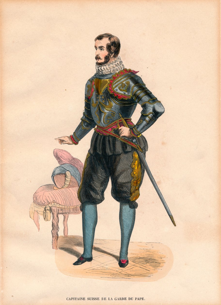 Kapitán papežské švýcarské gardy, c.1900 od Unbekannt