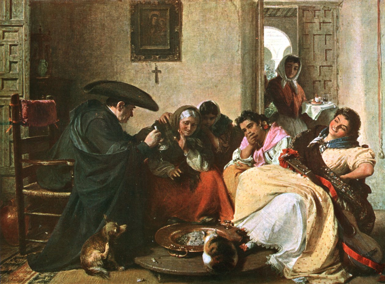 A Chat Round The Brasero, 1866, c1902. od Unbekannt