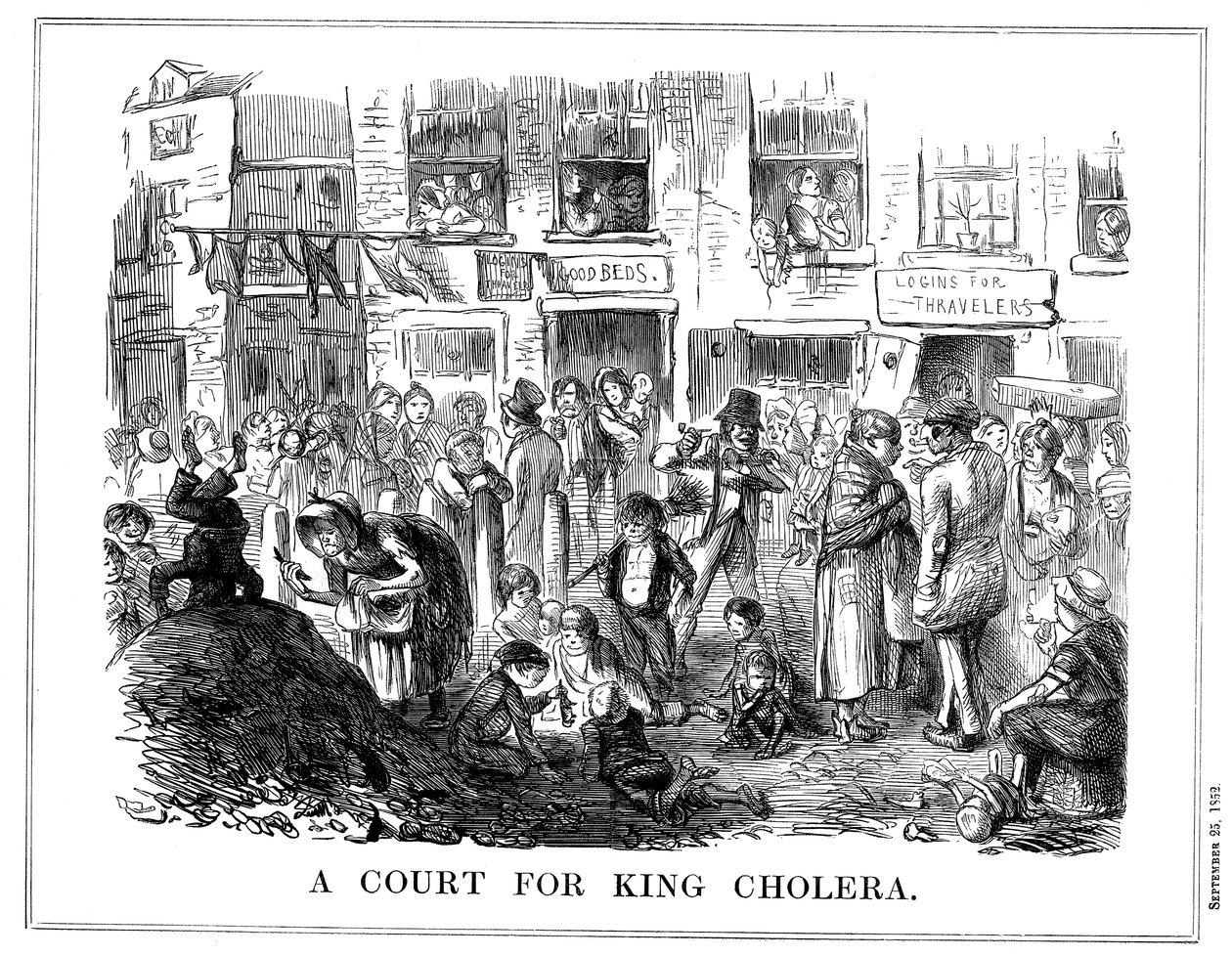 Soud pro krále cholery, 1852 od Unbekannt