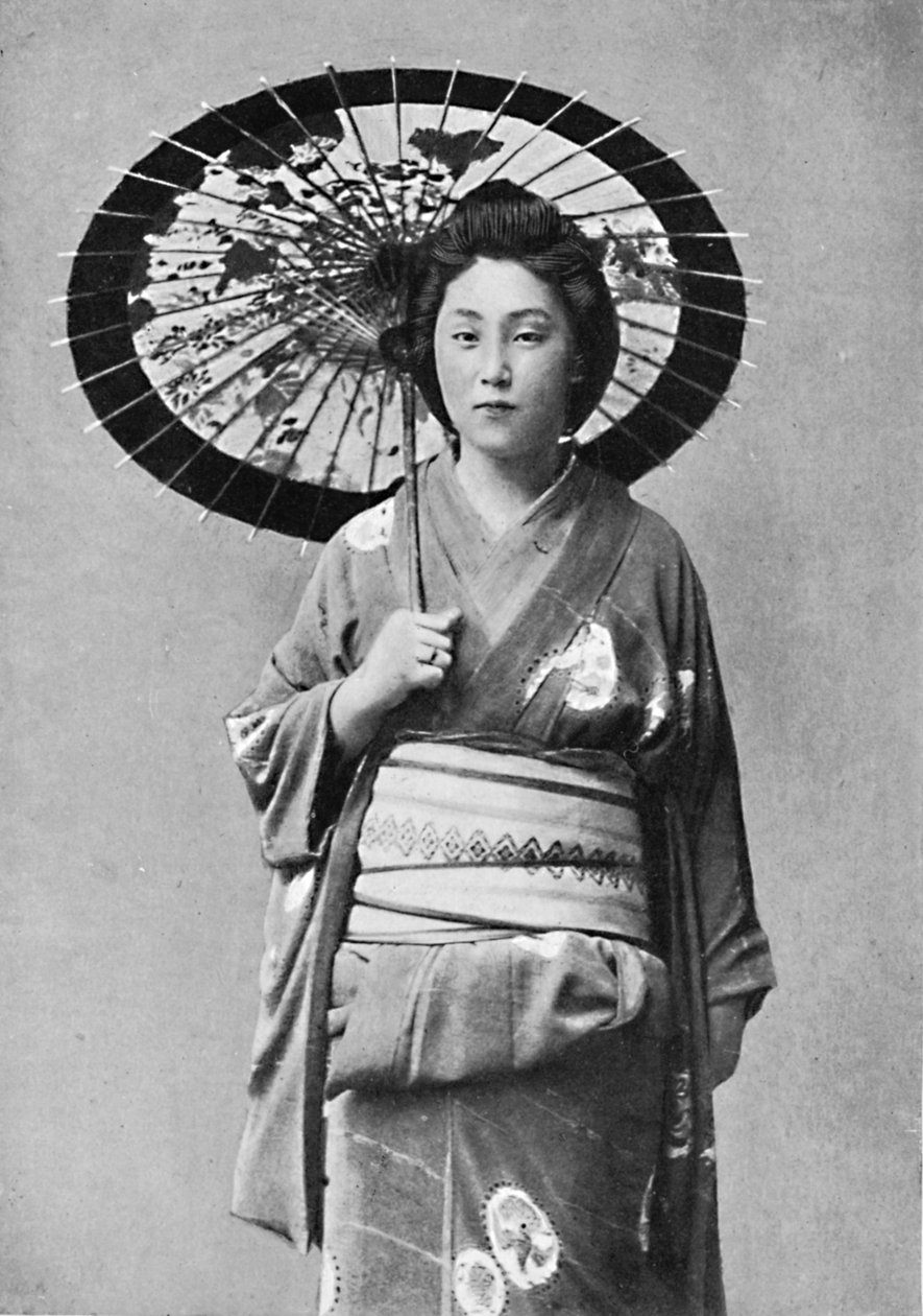 Japonská dáma ve vycházkovém kostýmu, 1902 od Unbekannt