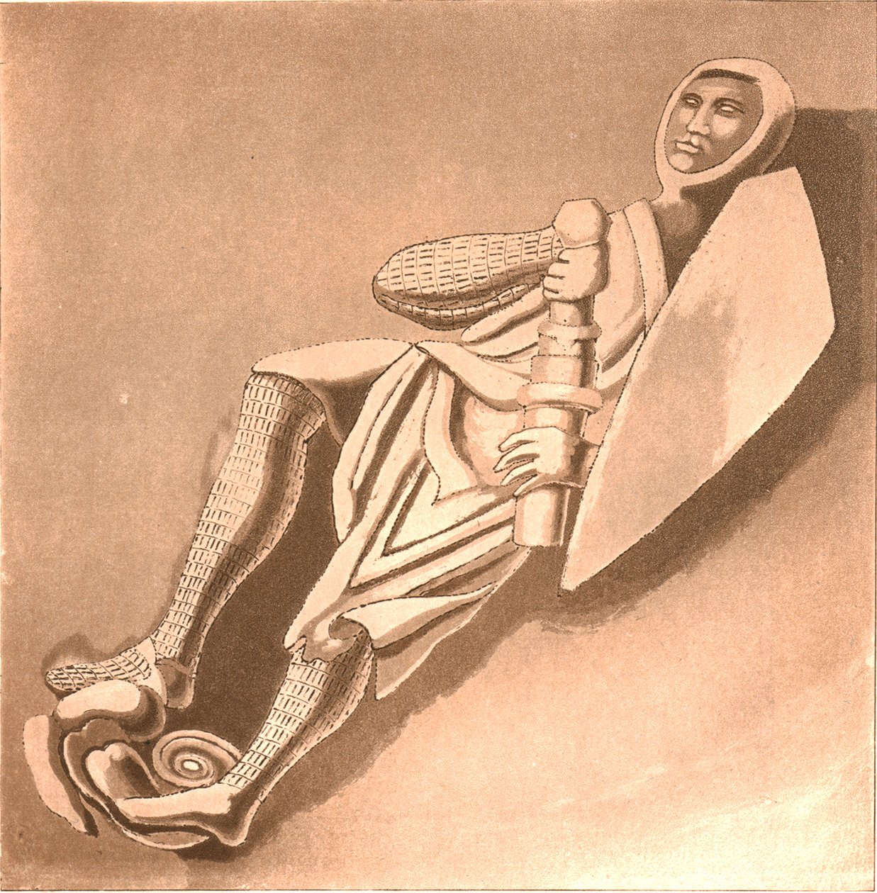 Templářský rytíř od Unbekannt