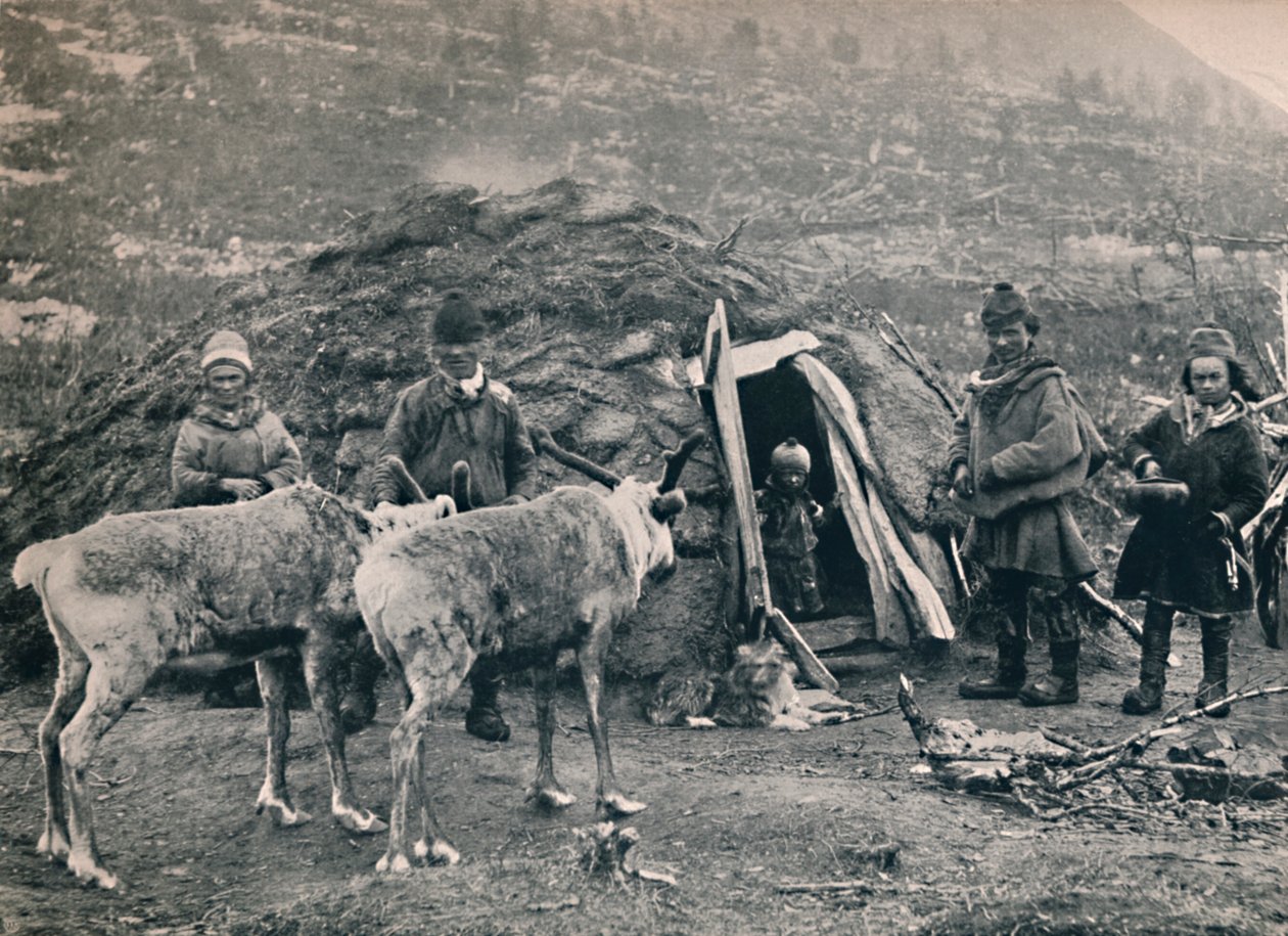 Laponská rodina, 1914. od Unbekannt