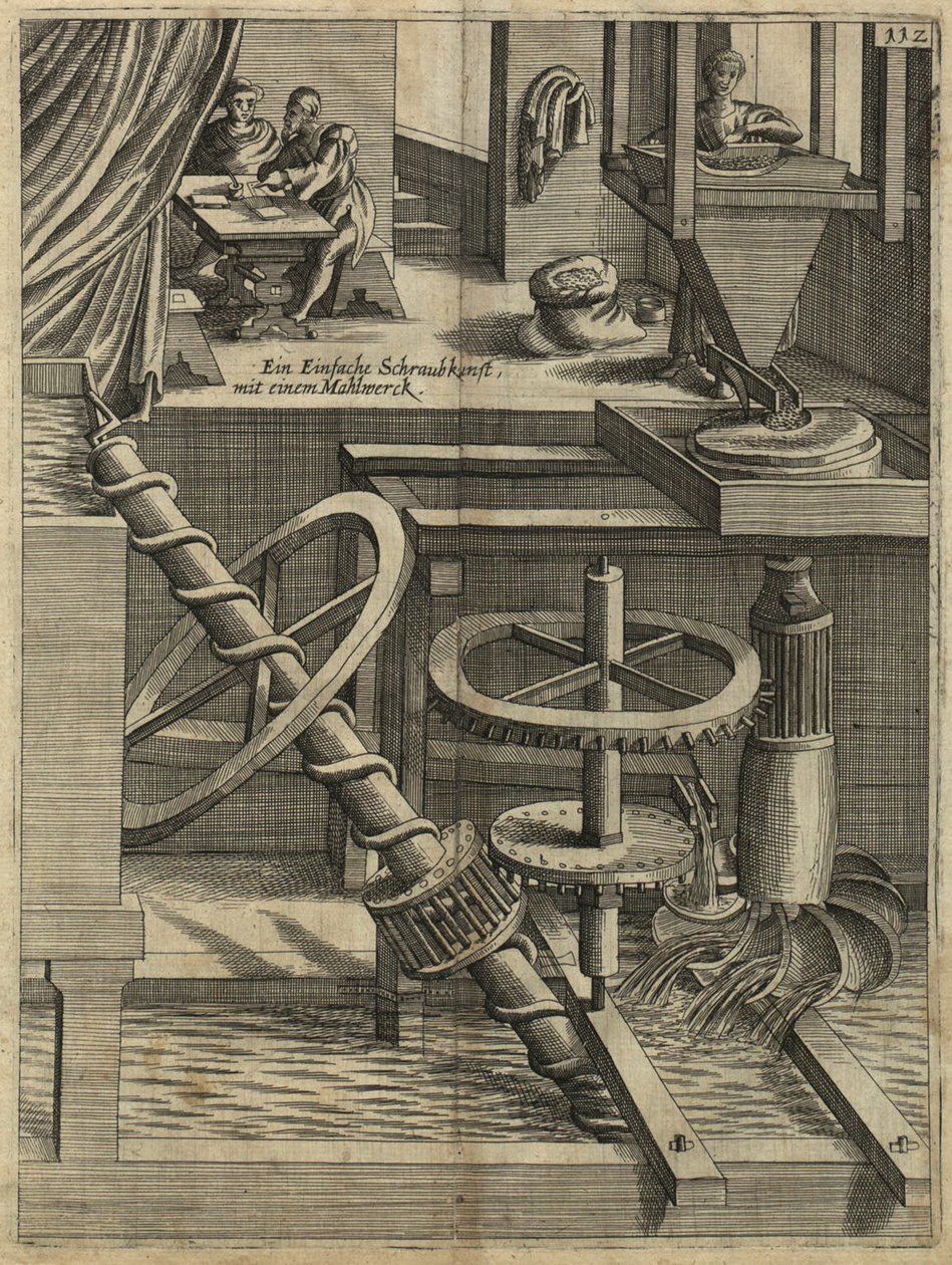 A Mill als Perpetuum mobile, 1629 od Unbekannt