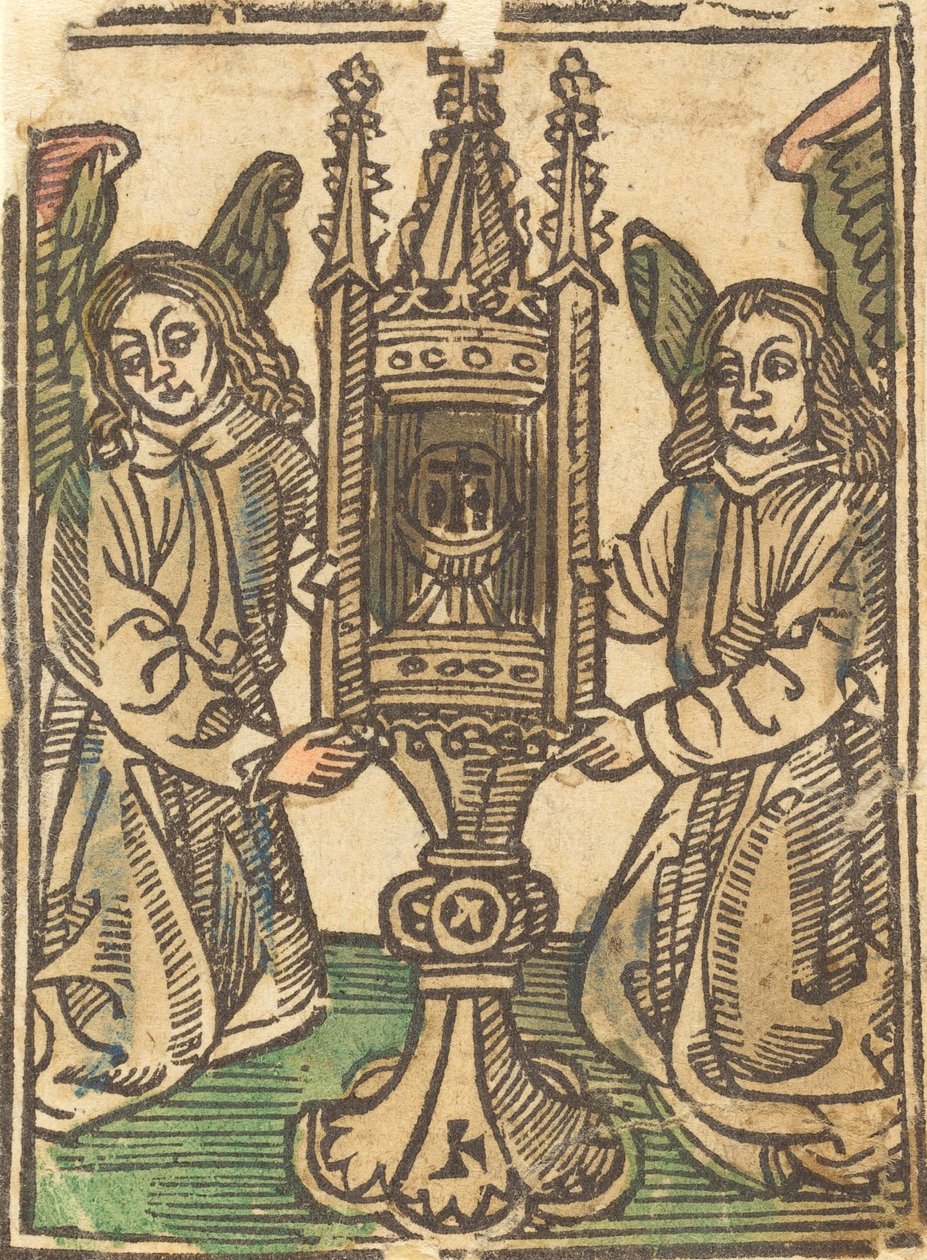 Monstrance držená dvěma anděly, 14951500. od Unbekannt