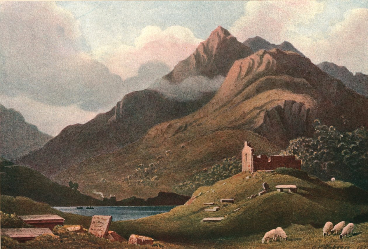 Horská krajina - Ben Lomond, c1900. od Unbekannt