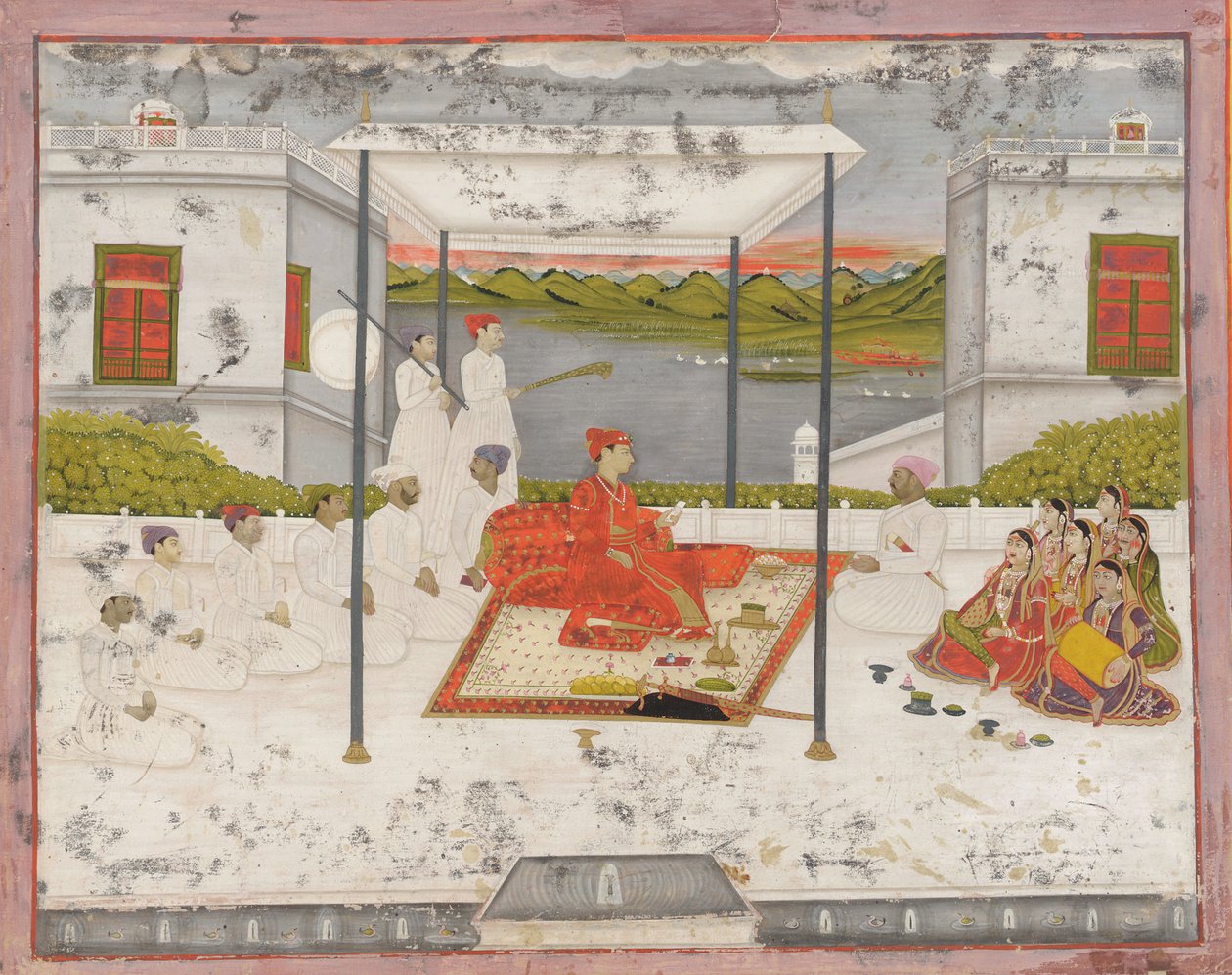 Princ držící audienci, ca. 1750. od Unbekannt