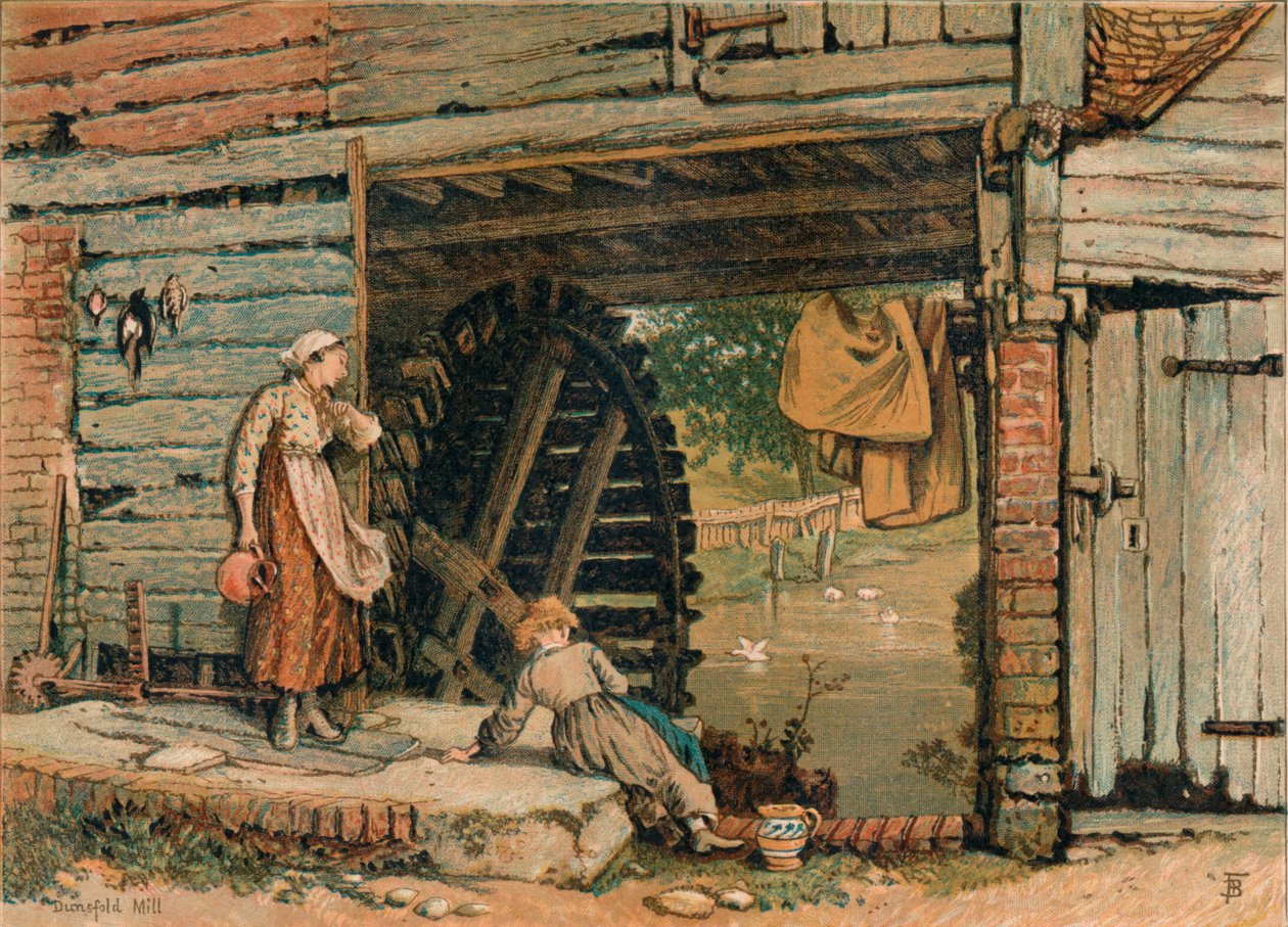 Surrey Water-Mill, polovina konce 19. století. od Unbekannt