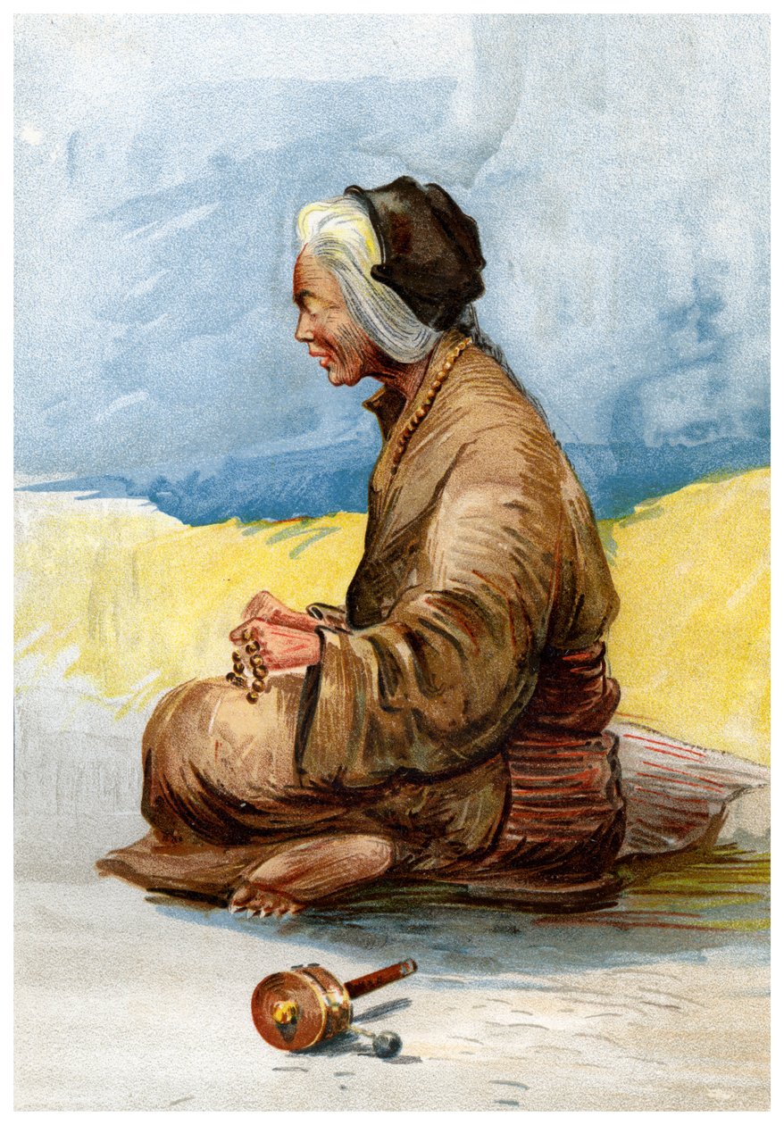 Tibetská věštkyně, 1898 od Unbekannt