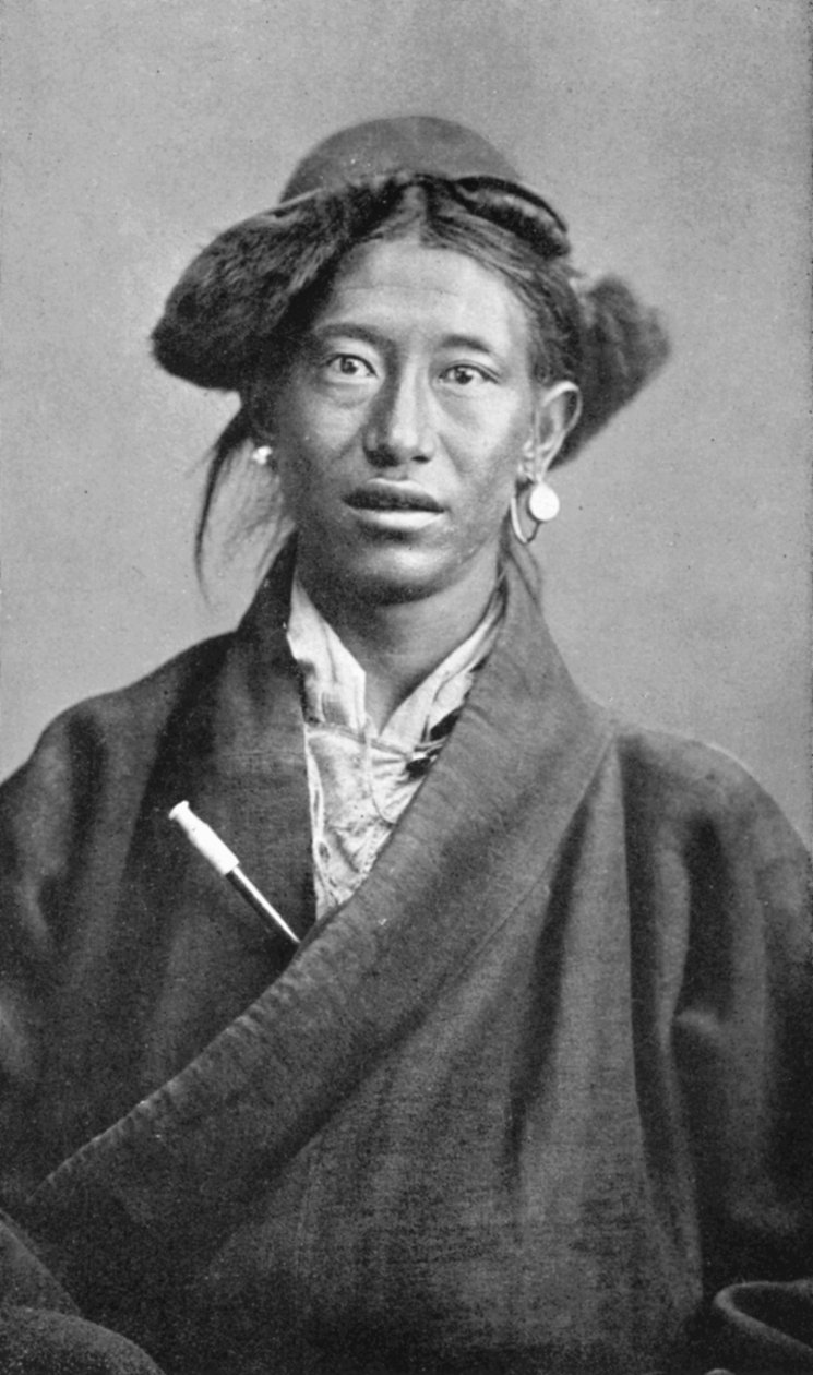 Tibetská žena, c1910 od Unbekannt