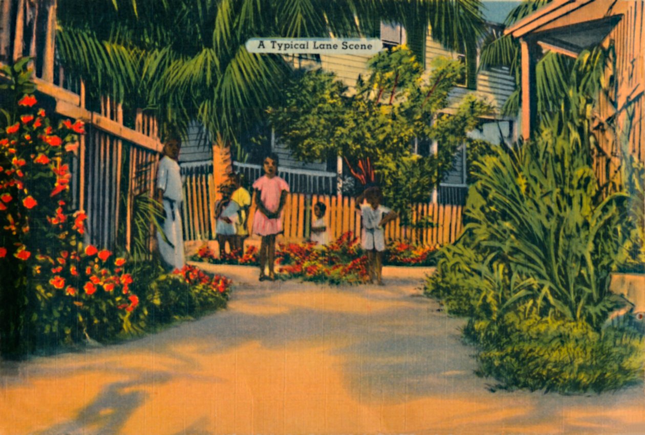 A Typical Lane Scene, c1940s od Unbekannt