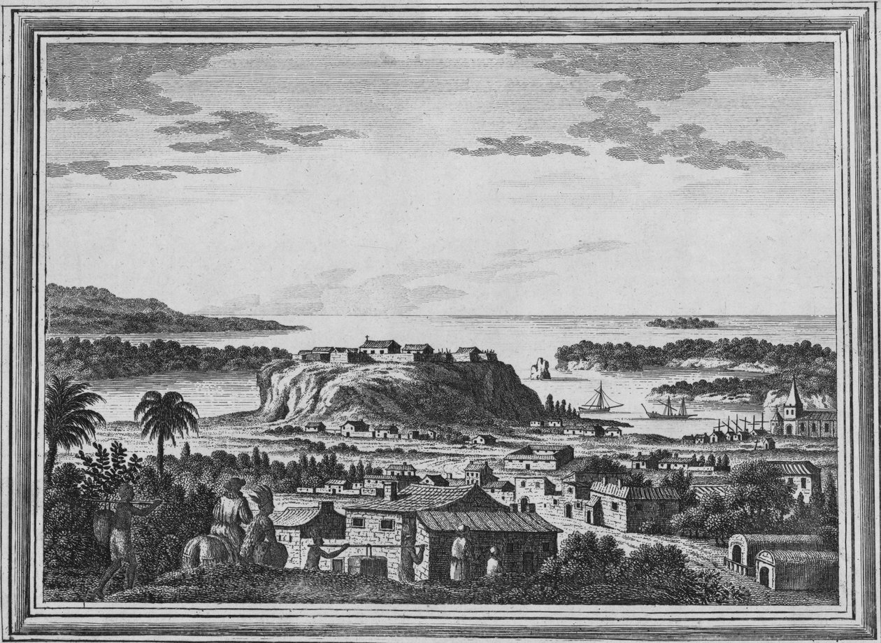 Pohled na přístav Acapulco, c1768 od Unbekannt