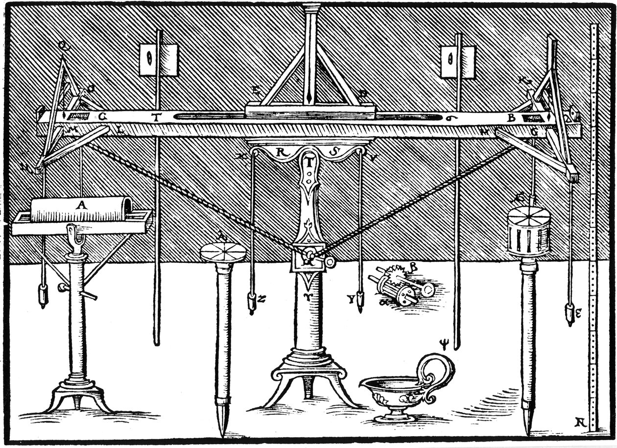 Úroveň zeměměřičů, 1547 od Unbekannt