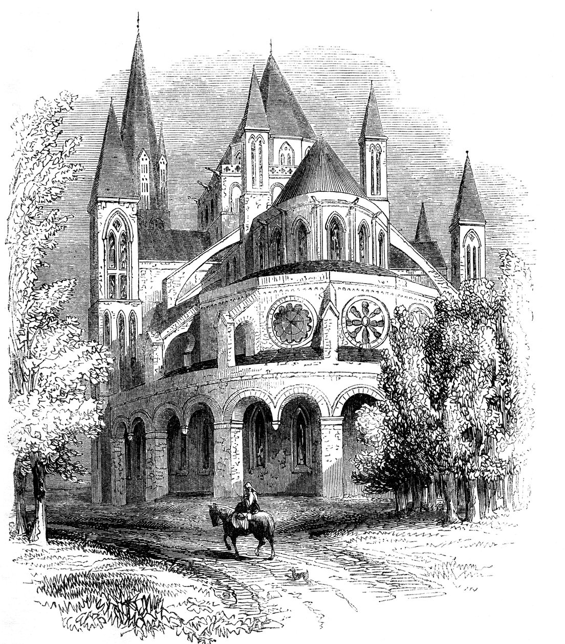 Abbaye aux Hommes, Caen, Normandie, Francie od Unbekannt