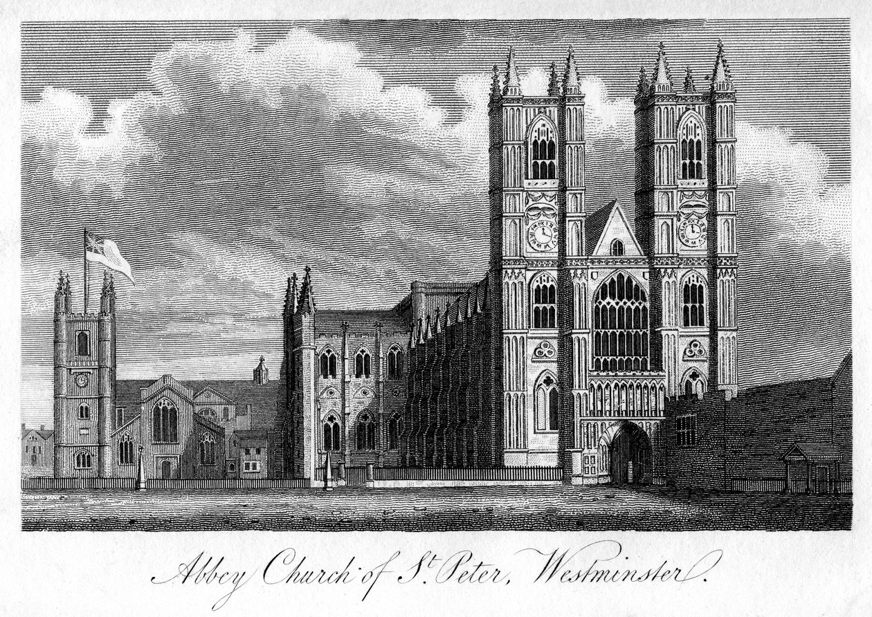 Abbey Church of St Peter, Westminster, Londýn, 1805 od Unbekannt