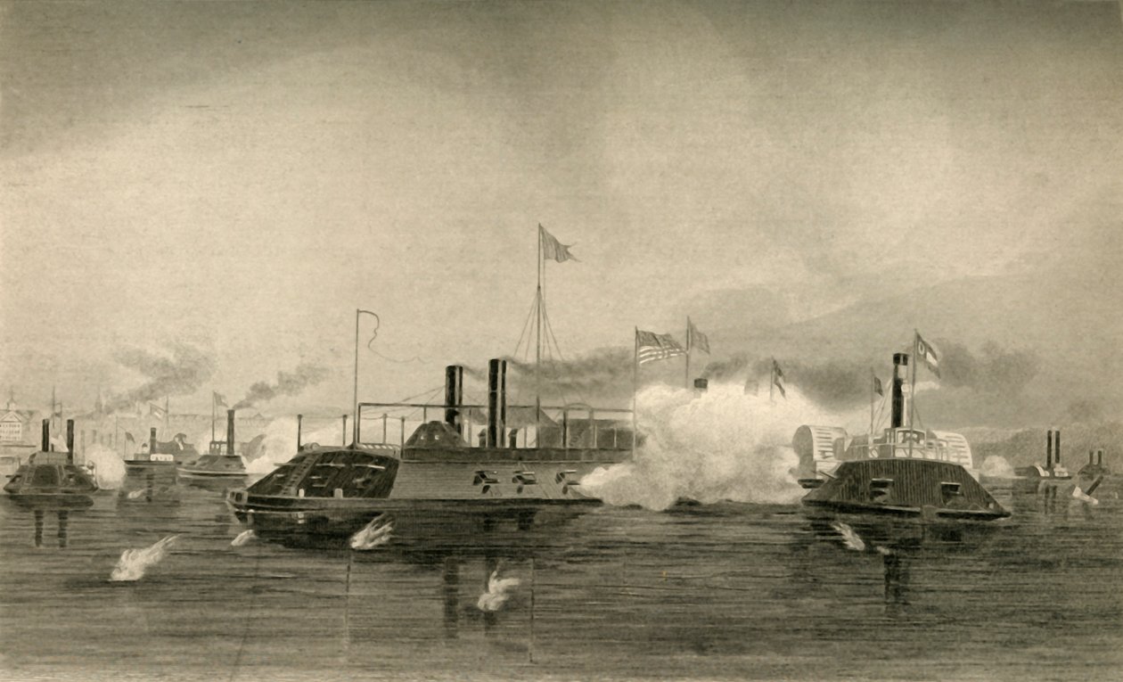 Akce dělových člunů v Memphisu, 1878. od Unbekannt