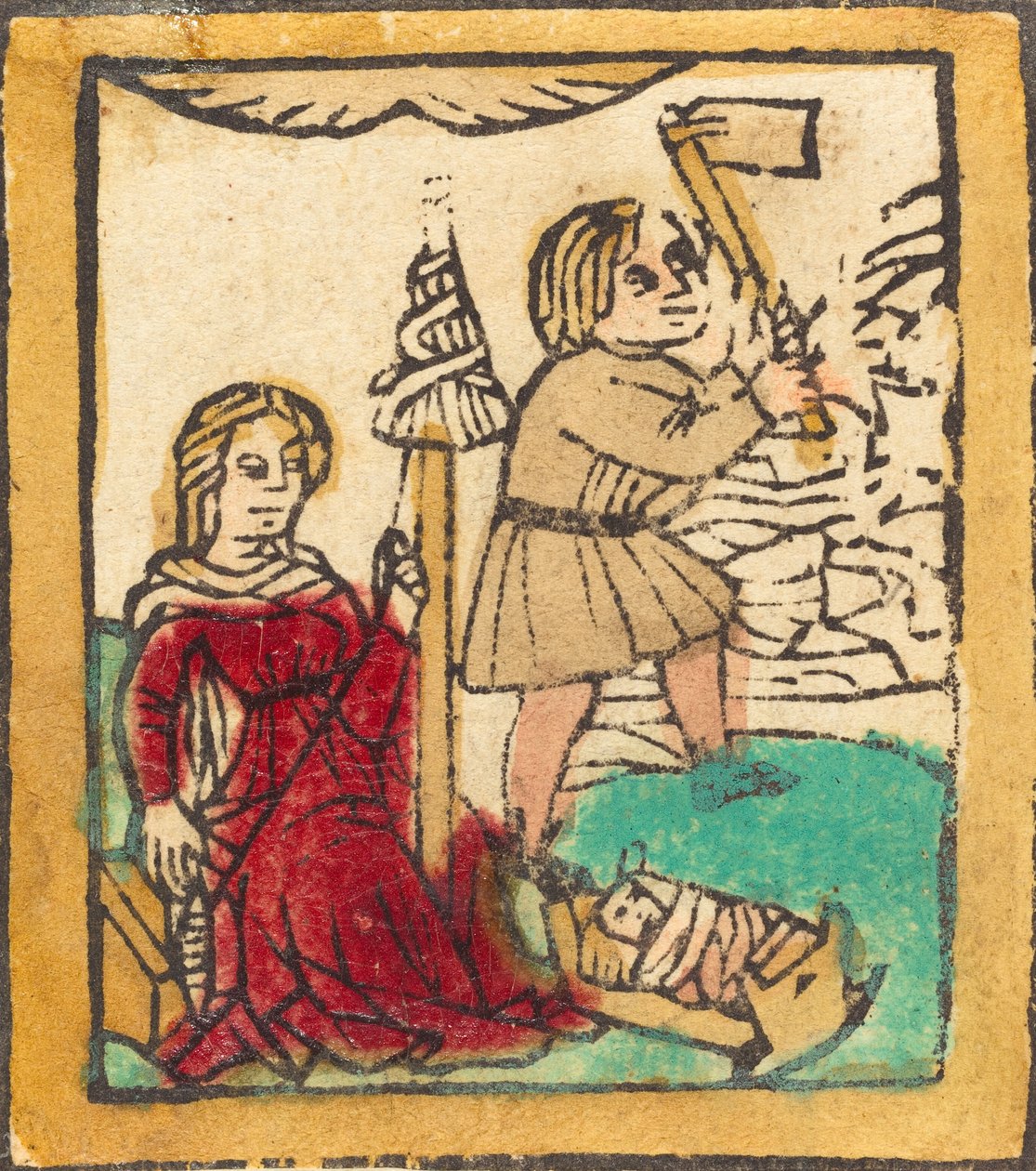 Adam a Eva, c. 1460. od Unbekannt
