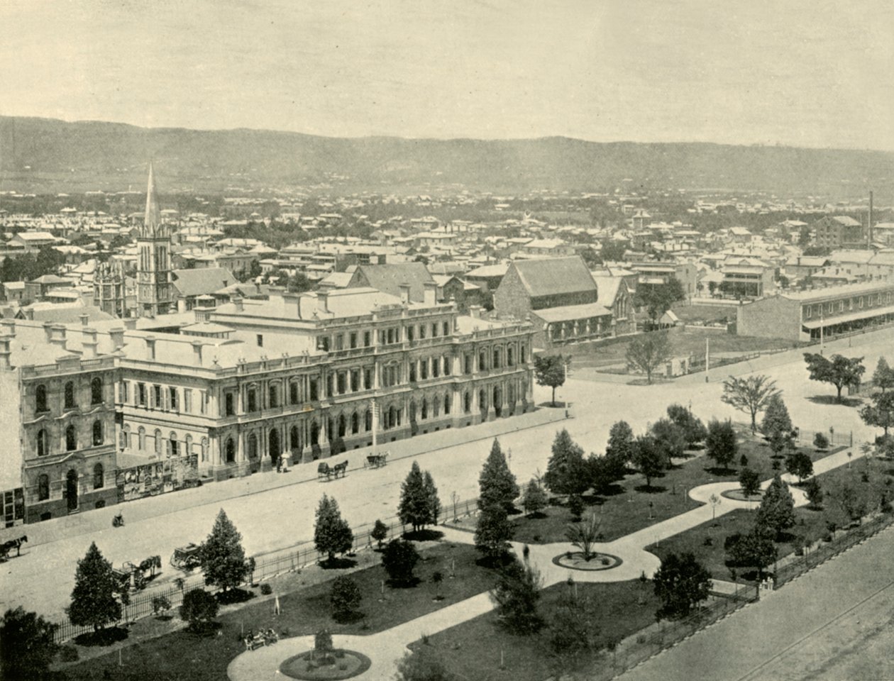 Adelaide, z Post Office Tower, 1901. od Unbekannt