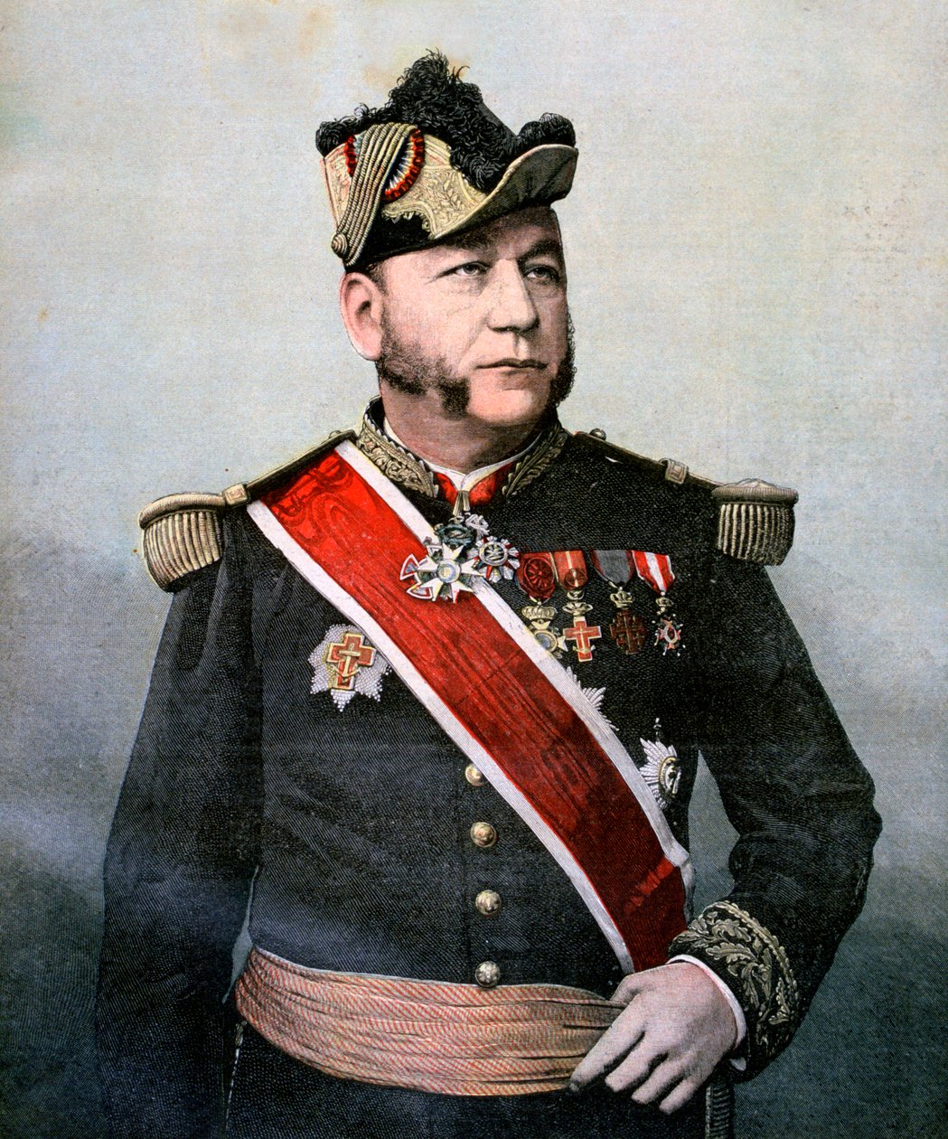 Admirál Humann, velitel francouzského námořnictva na Dálném východě, 1893 od Unbekannt