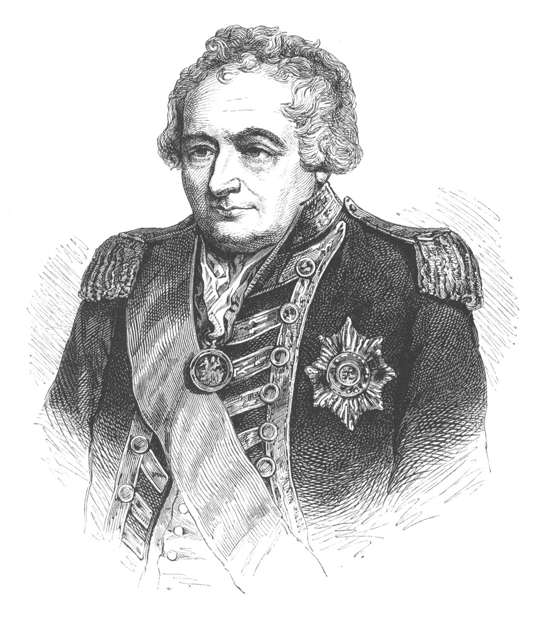 Admirál Sir John Jervis, c1880 od Unbekannt