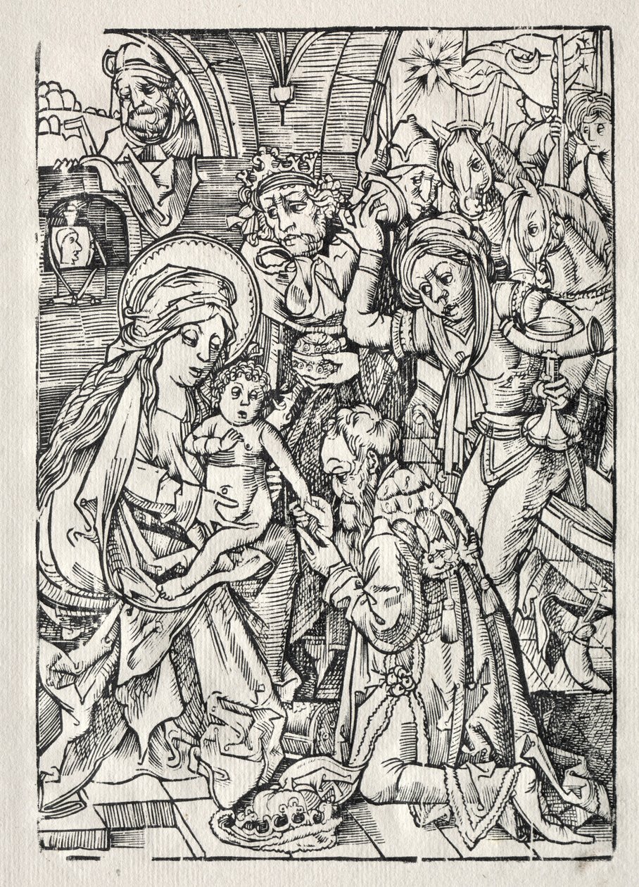 Klanění králů, c. 1500. od Unbekannt