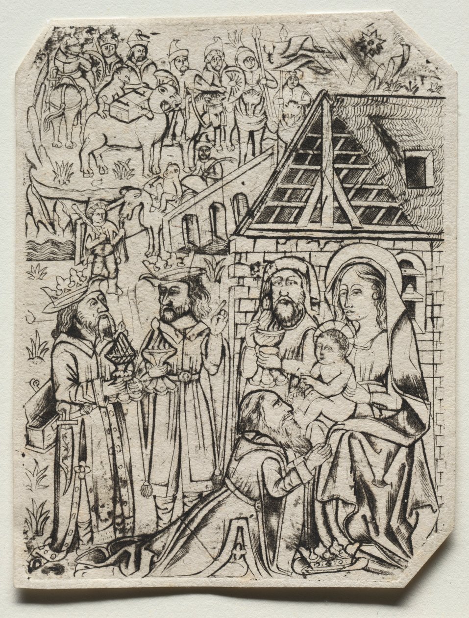 Klanění tří králů, 1400. od Unbekannt