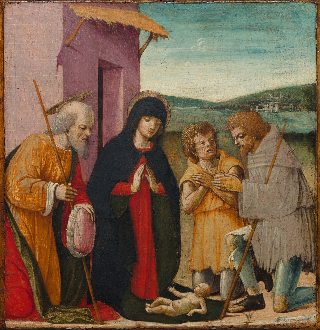 Klanění pastýřů, c. 1480-1500. od Unbekannt