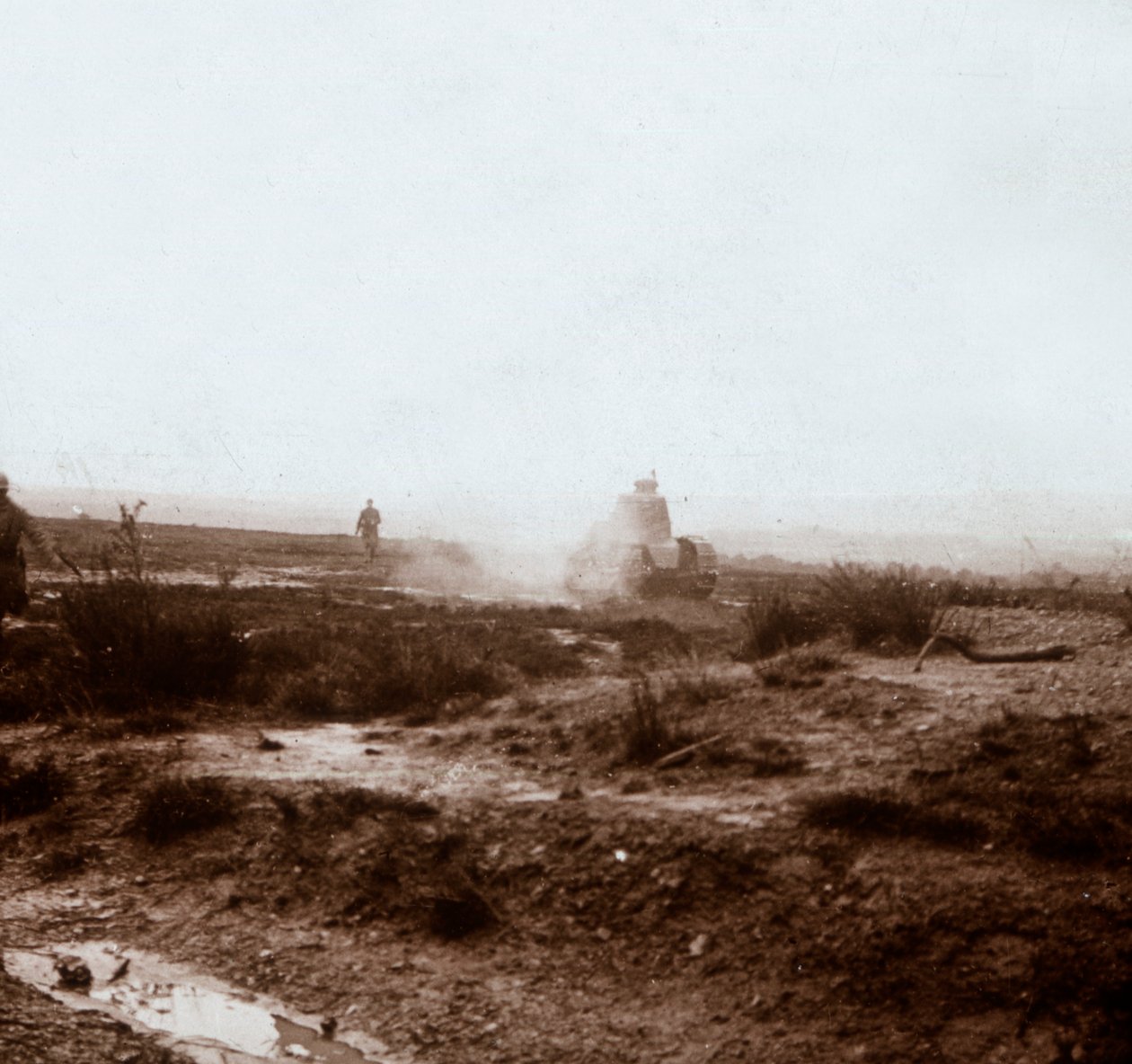 Postup s tanky, c1914-c1918 od Unbekannt
