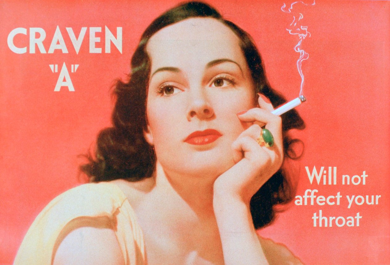 Reklama na cigarety Craven A, 1939 od Unbekannt