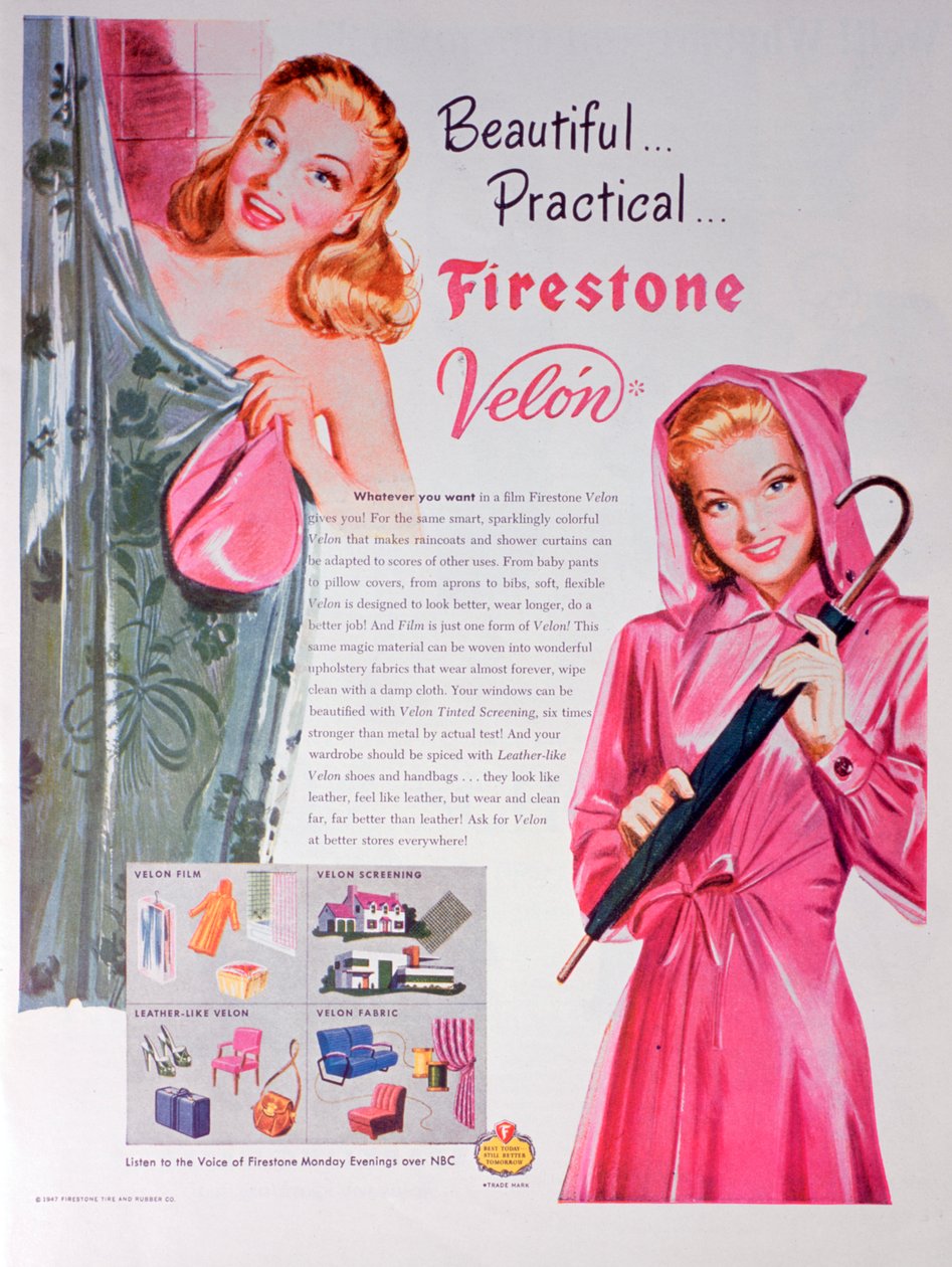 Reklama na Firestone Velon, 1947 od Unbekannt