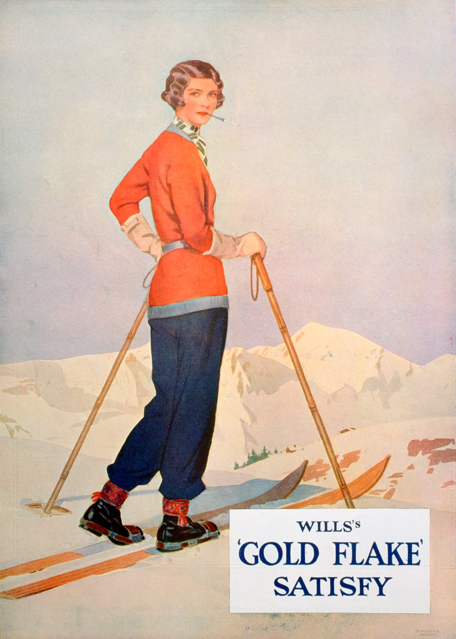 Reklama na cigarety Wills Gold Flake, 1930 od Unbekannt