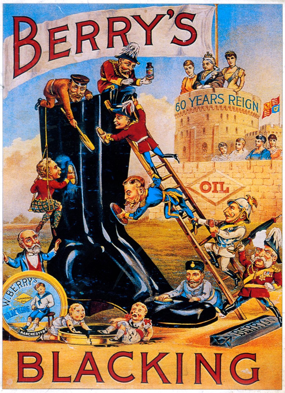 Reklama na lesk na boty Berrys, 1887 od Unbekannt