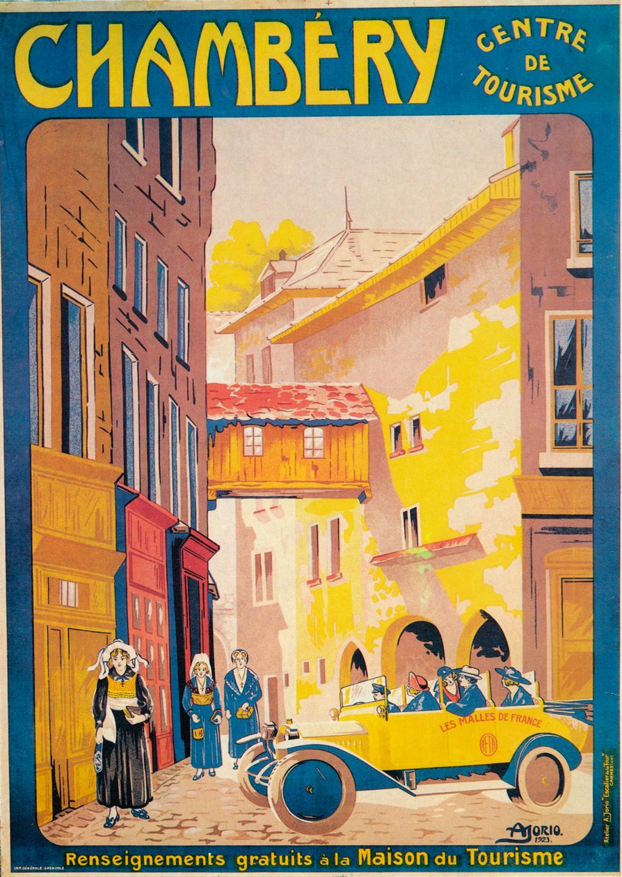 Reklama na cestovní ruch v Chambery, Francie, c1920 od Unbekannt