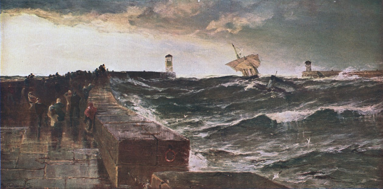 After Three Days Gale, 1885, c1902. od Unbekannt