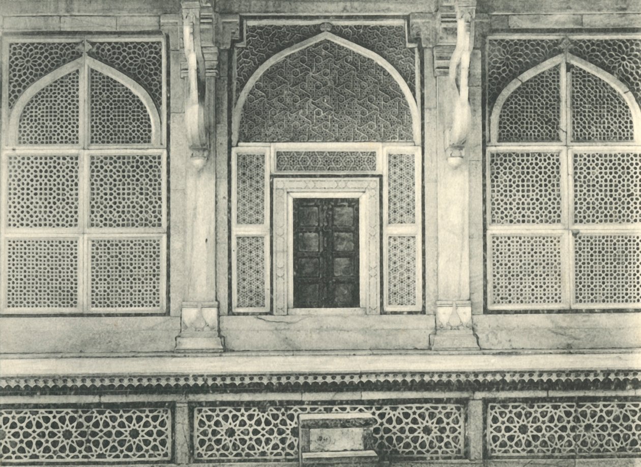 Agra. Obrazovka Sulim Chishtish Tomb, Futtehpur Sikri. od Unbekannt