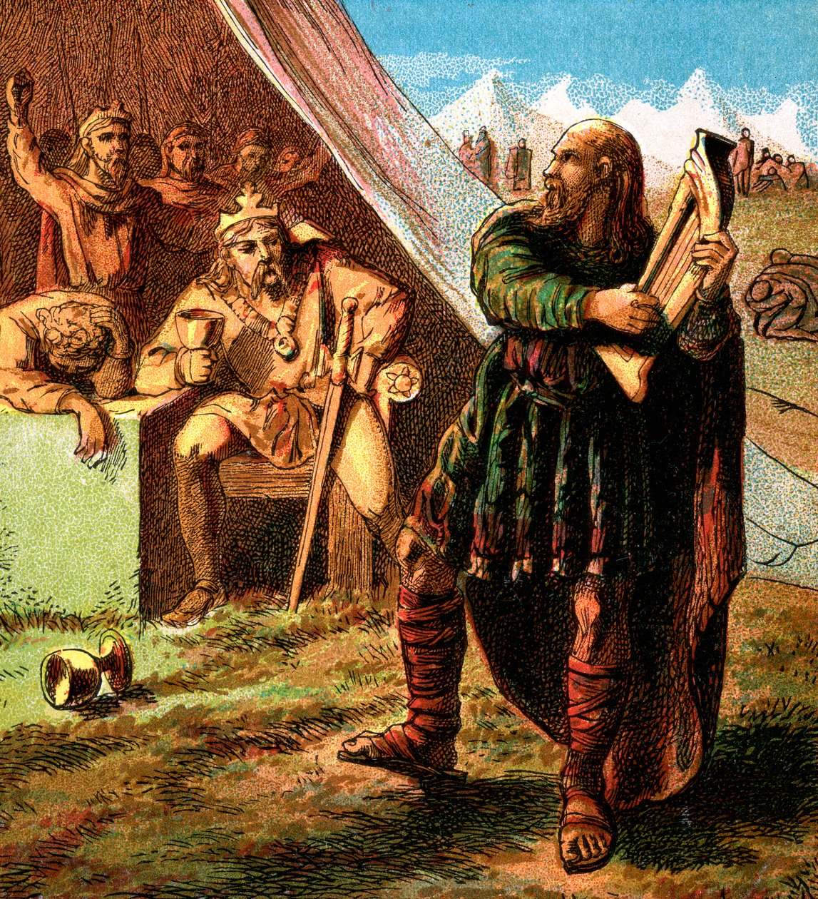 Alfred v dánském táboře, c1850 od Unbekannt