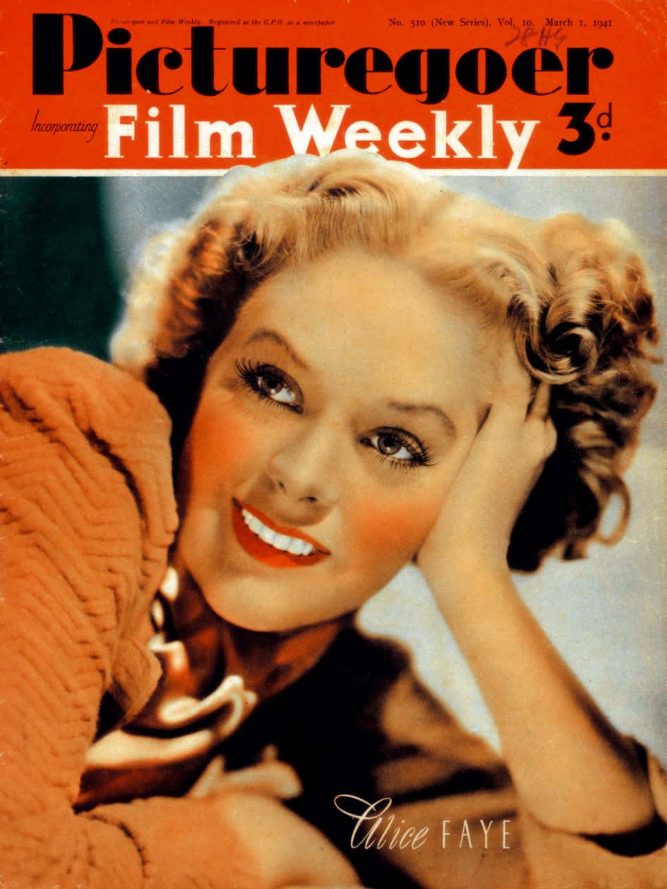 Alice Faye 1915-1998, americká herečka, 1941 od Unbekannt