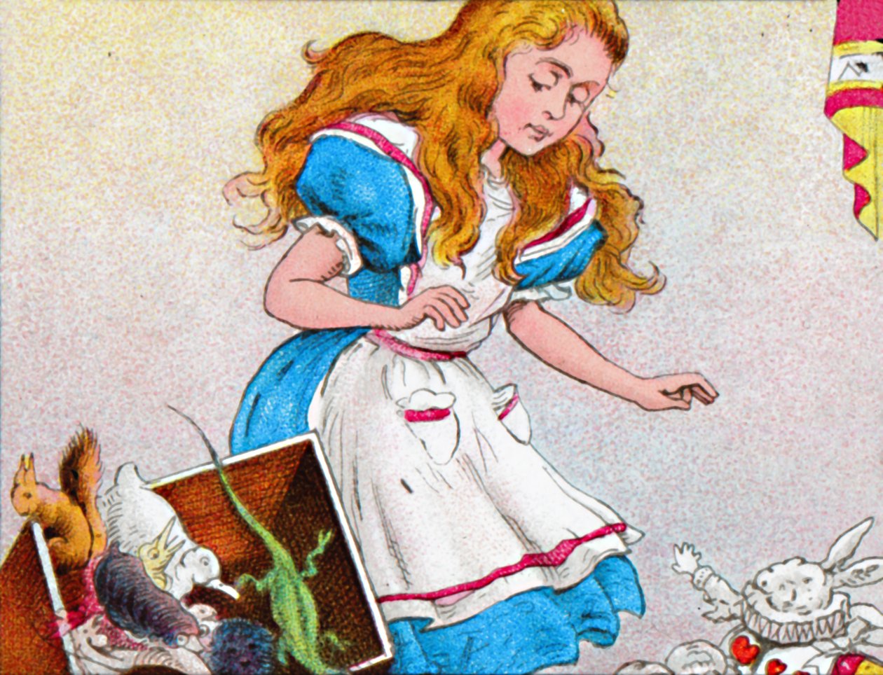 Alice se opět zvětšovala, c1900. od Unbekannt